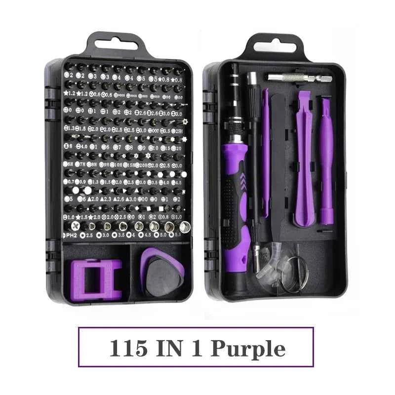 115 in 1 Precision Screwdrivers Set Multifunctional Mini Repair Hand Tools Kit Set for Computer, Laptop, Cell Phone, PC, MacBook