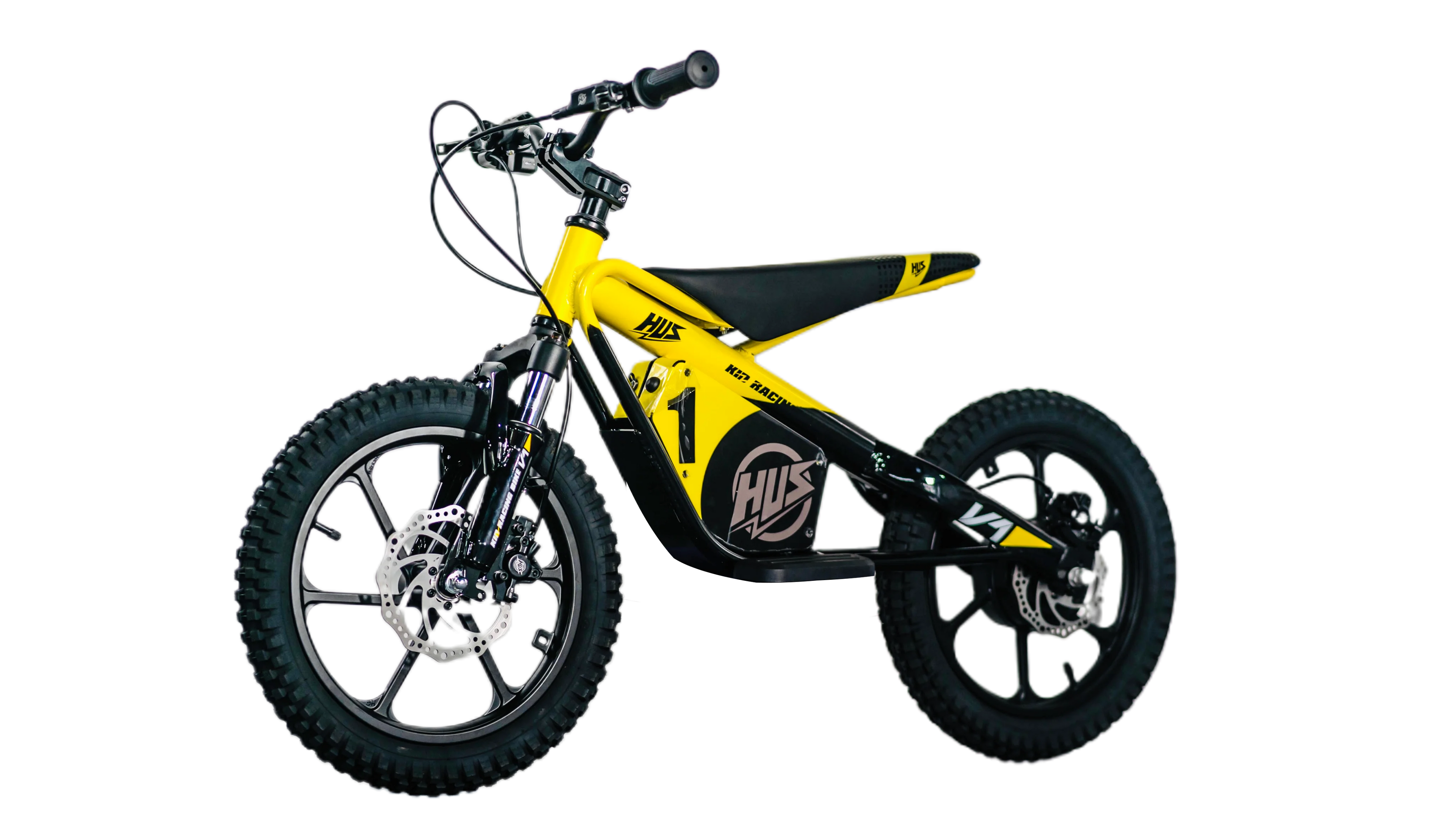 16 Inch Kids Electric Dirt Bike 653W Brushless Motor 33KM/H High Speed 2-Speed Off-Road E-Bike
