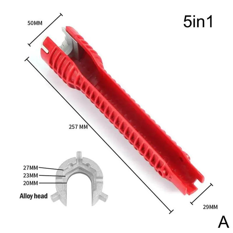Plumber Tools 8 in 1 Multifunctional English Key Sink Faucet Key Wrench Set Kitchen Anti-slip Repair Pipe Multi Key Hand Tools