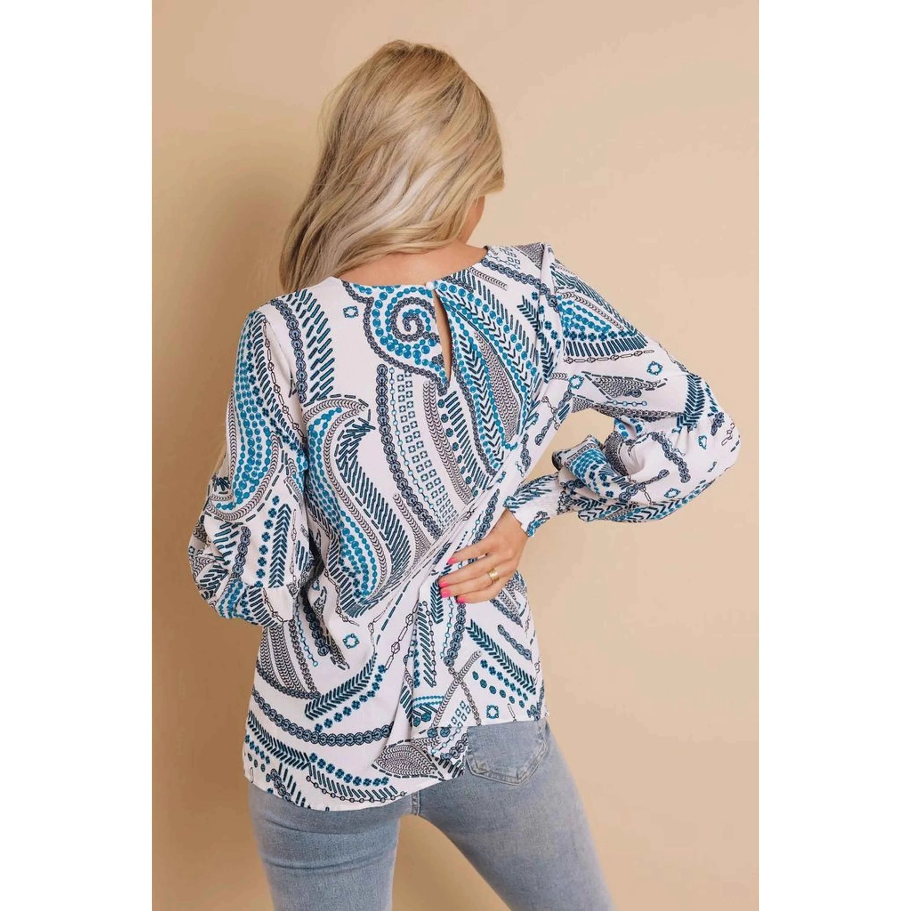 TD Carmen Summer Top with Half Sleeve Printed Fabric Logo Decoration Dresses Type