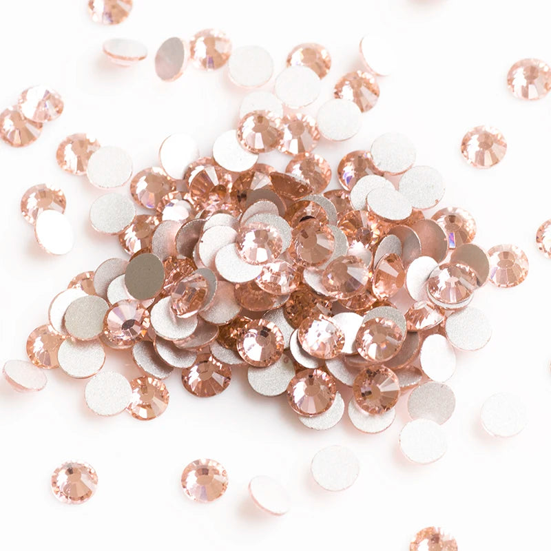 YANRUO 2058NOHF Flatback All Sizes Crystal Rhinestones Stones Nail Clothes for Needlework DIY Crafts Decor Gems