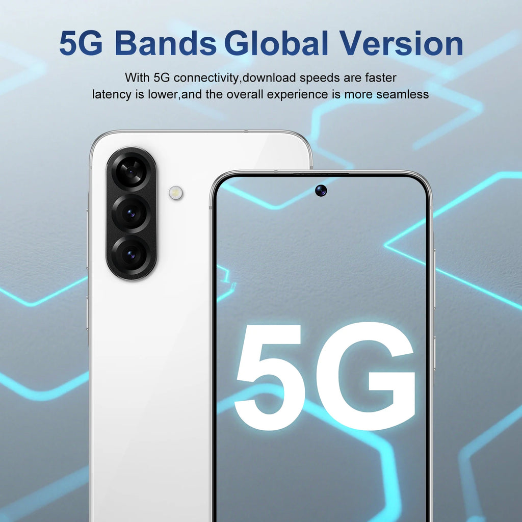 Brand New A56 5G Smartphone 7.3 Inch Face Unlock 16GB+1TB Android 14 72+108MP HD Camera Dual Card Shockproof CDMA Gaming Phone