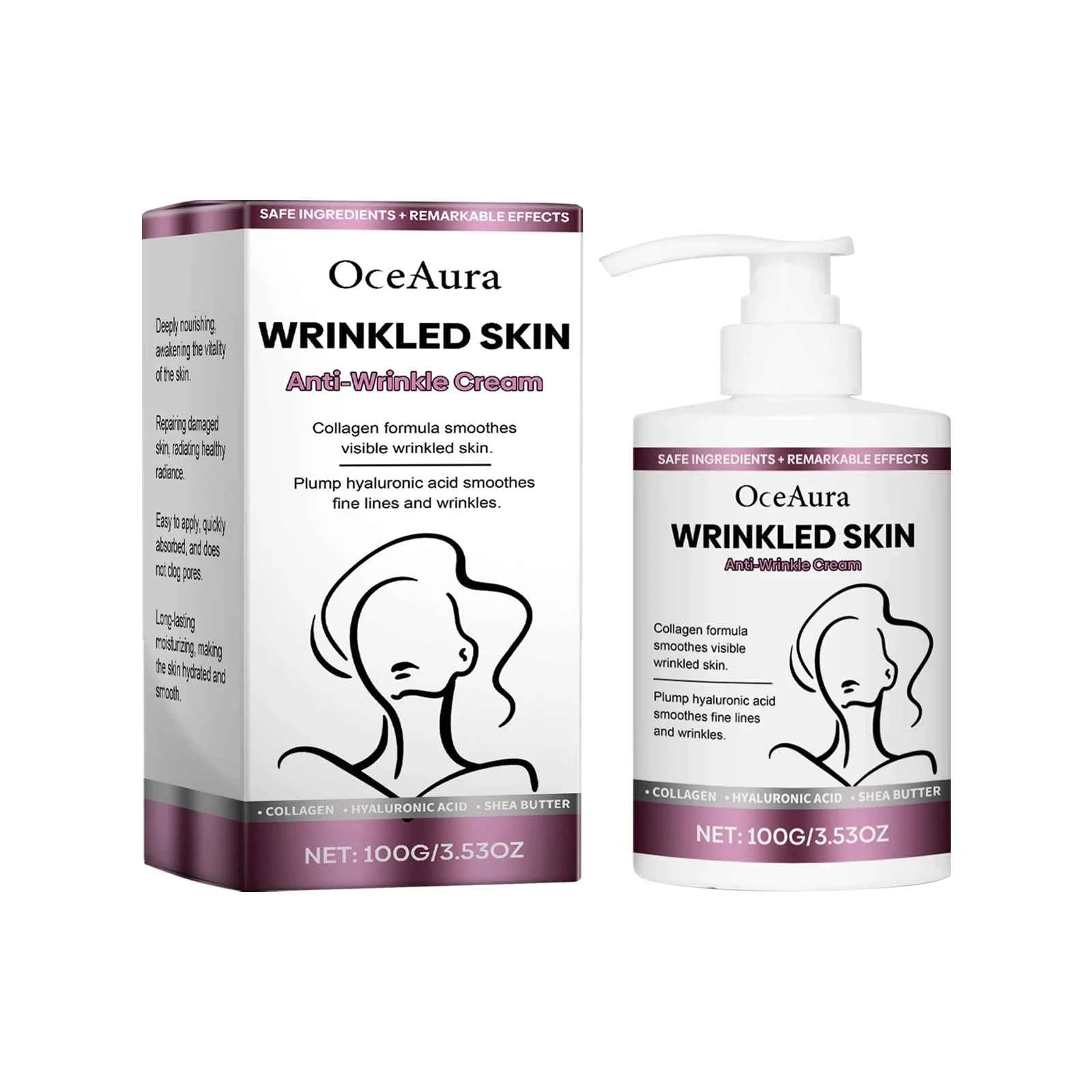 OceAura Body Firming Cream Fresh and Non-Sticky Moisturizer for Tender Skin Light Lines Body Care Cream
