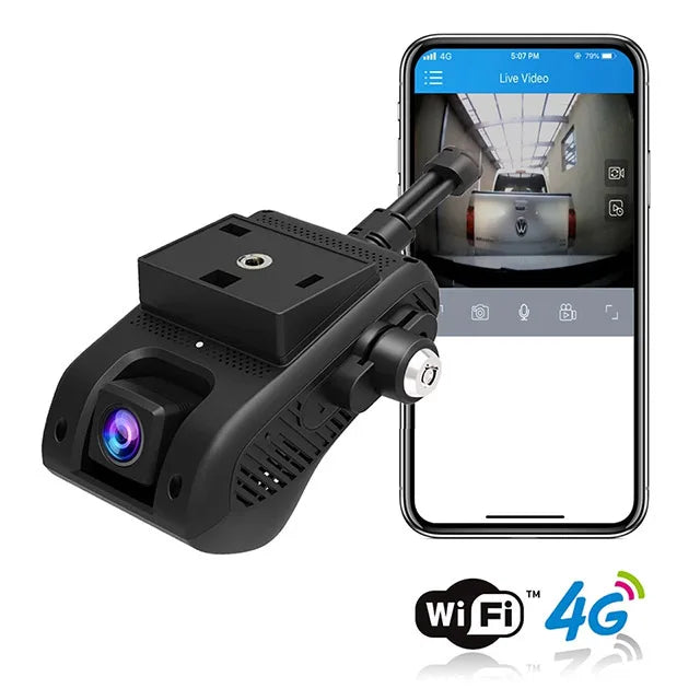 Jimi JC400P 4G Car Camera With Dual Cameras Live Video GPS Tracking Wifi Remote Monitoring Dash Cam DVR Recorder Free Tracksolid