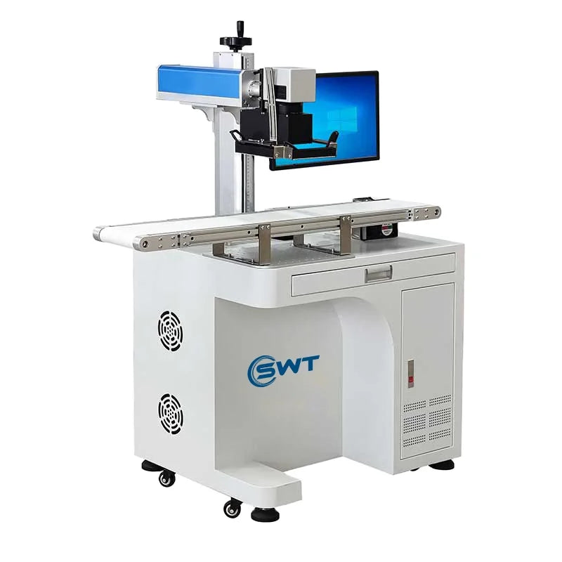 20W High Precision Camera Vision Positioning Raycus Fiber Laser Marking Machine CCD Visual Automatic Detection