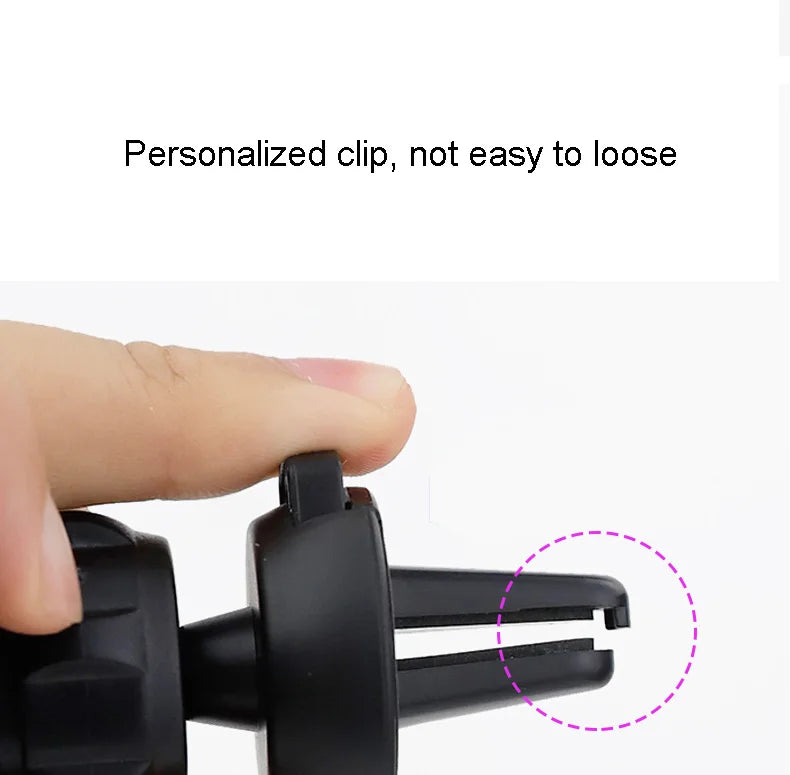 Cute Bowknot Universal Car Phone Holder Cartoon Diamond GPS Stand Gravity Bracket Auto Air Vent Clip Mount Mobile Phone Holder