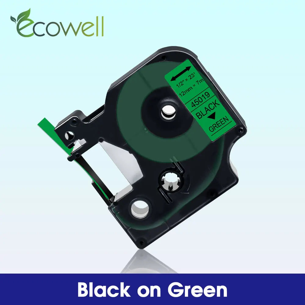 6/9/12mm Label Compatible for Dymo D1 45013 45010 45018 45023 Label Tape 40913 40918 43613 for Dymo LabelManager LM 160 280 210D