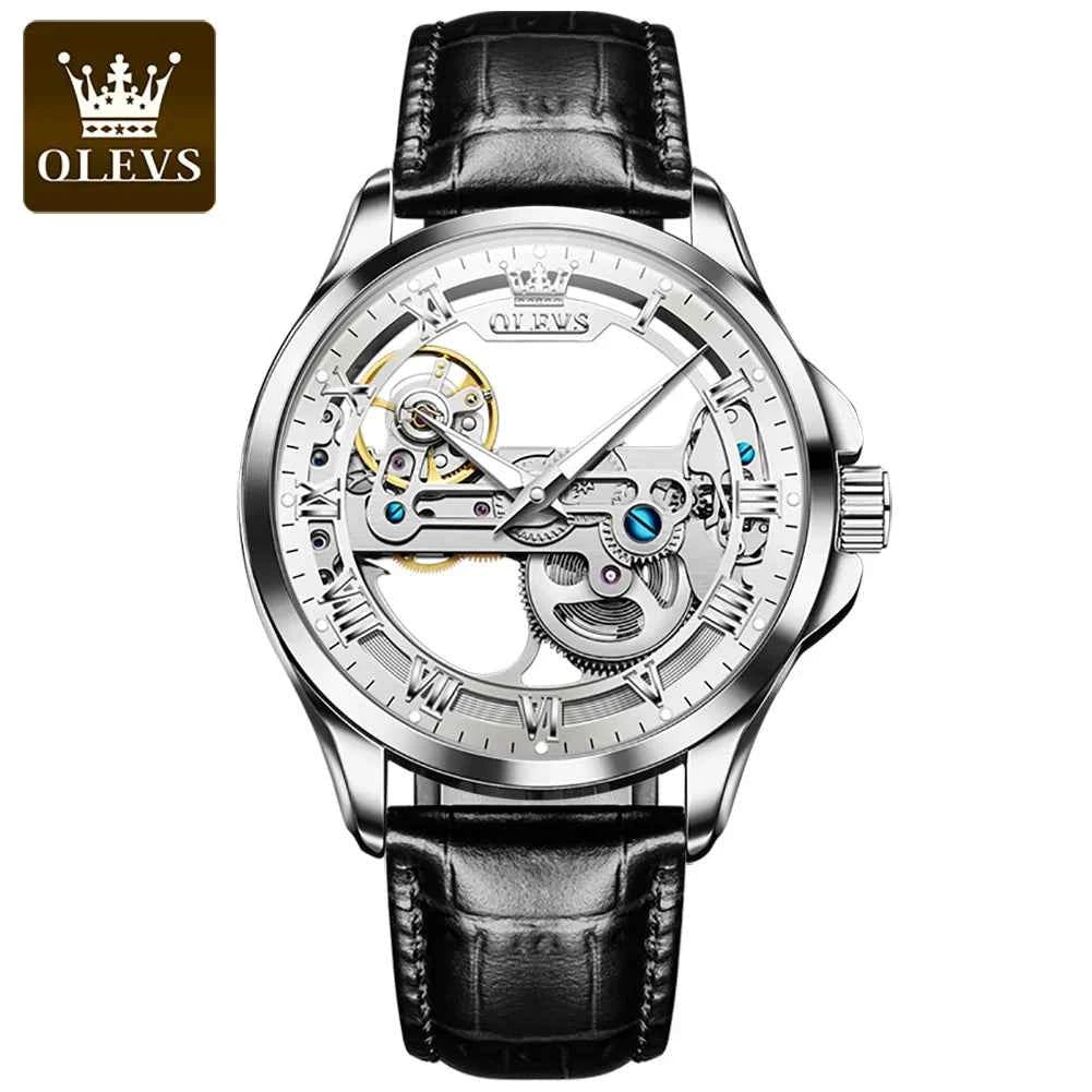 2024 OLEVS 6661 Men's Blue Waterproof Luxury Chronograph Watch - Quartz Relogio Masculino