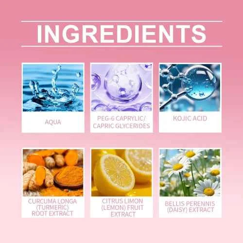 Jaysuing Turmeric Tablet  Gently Clean Facial Pores Moisturizing And Brightening Kojic Acid Cotton