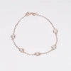 Luxury 14K Gold Lab Diamond Beaded Bracelet Trendy Customized Fashion for Men and Women