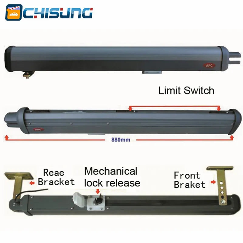 250kg/leaf DC Motor Swing Gate Opener Automatic Gate Motor Operator Support Solar Power