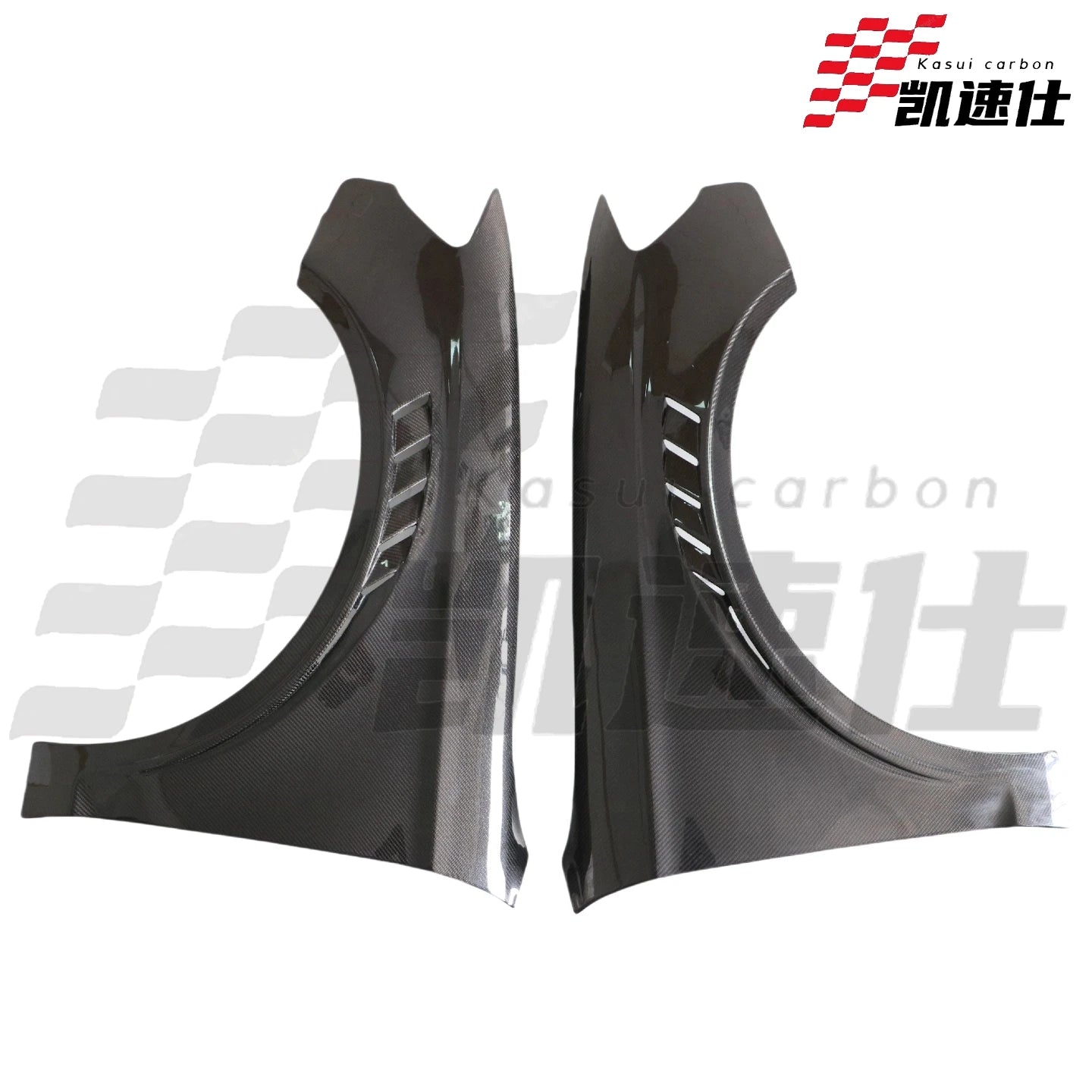 High Quality Carbon Fiber KSUI Style Fender Side Air Vent Fender Car Exterior for Audi A3 S3 Modified Car Parts