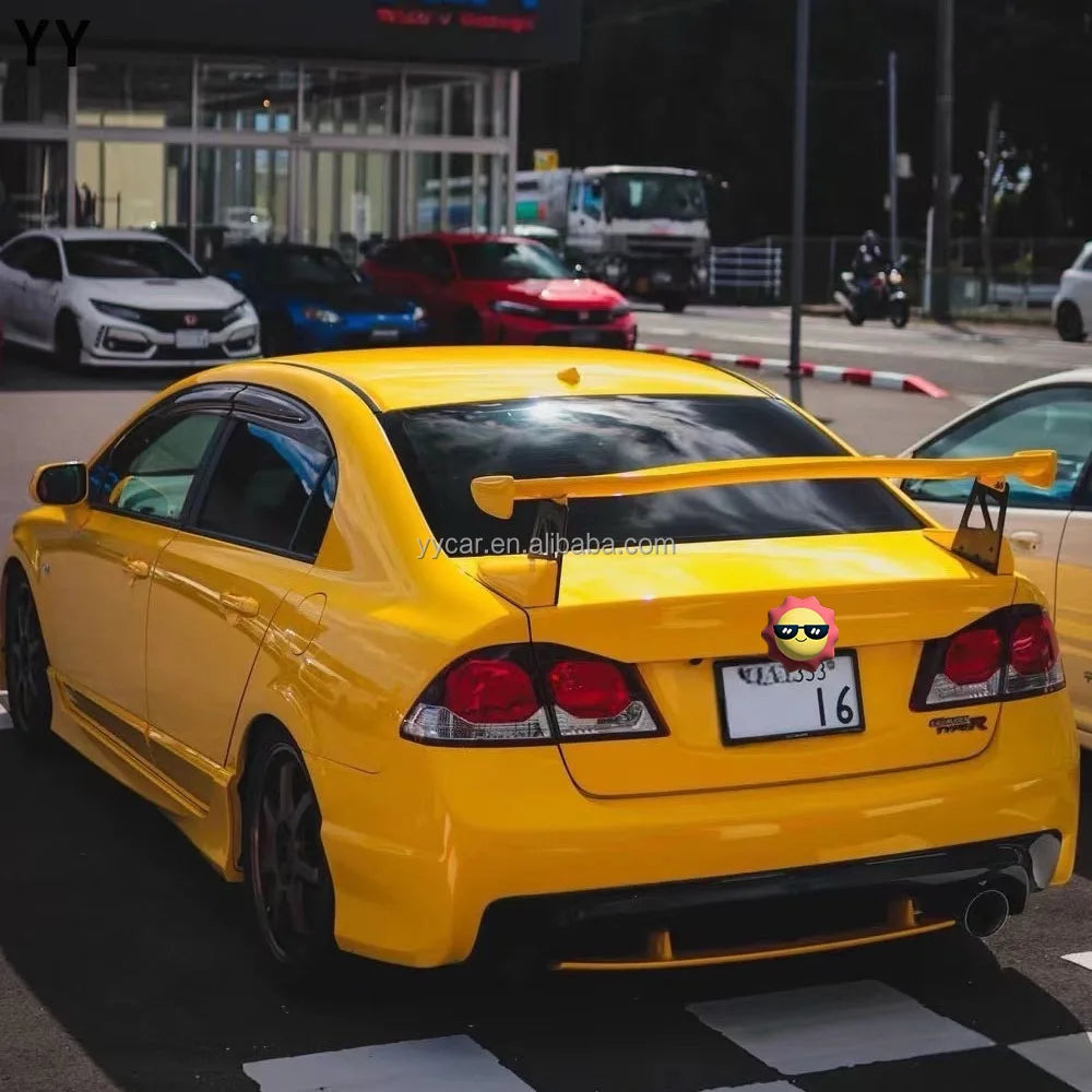 mugen GT Style for 2006 to 2010 8th CIVIC FD2 4DR Adjustable Trunk Racing Rear GT Wing Fit for Civic FD2 4Door Rear Spoiler