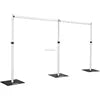 Wintina 10x20FT Adjustable Double Crossbar Heavy Duty Backdrop Stand Metal Wedding Arch for Wedding Decoration,Event