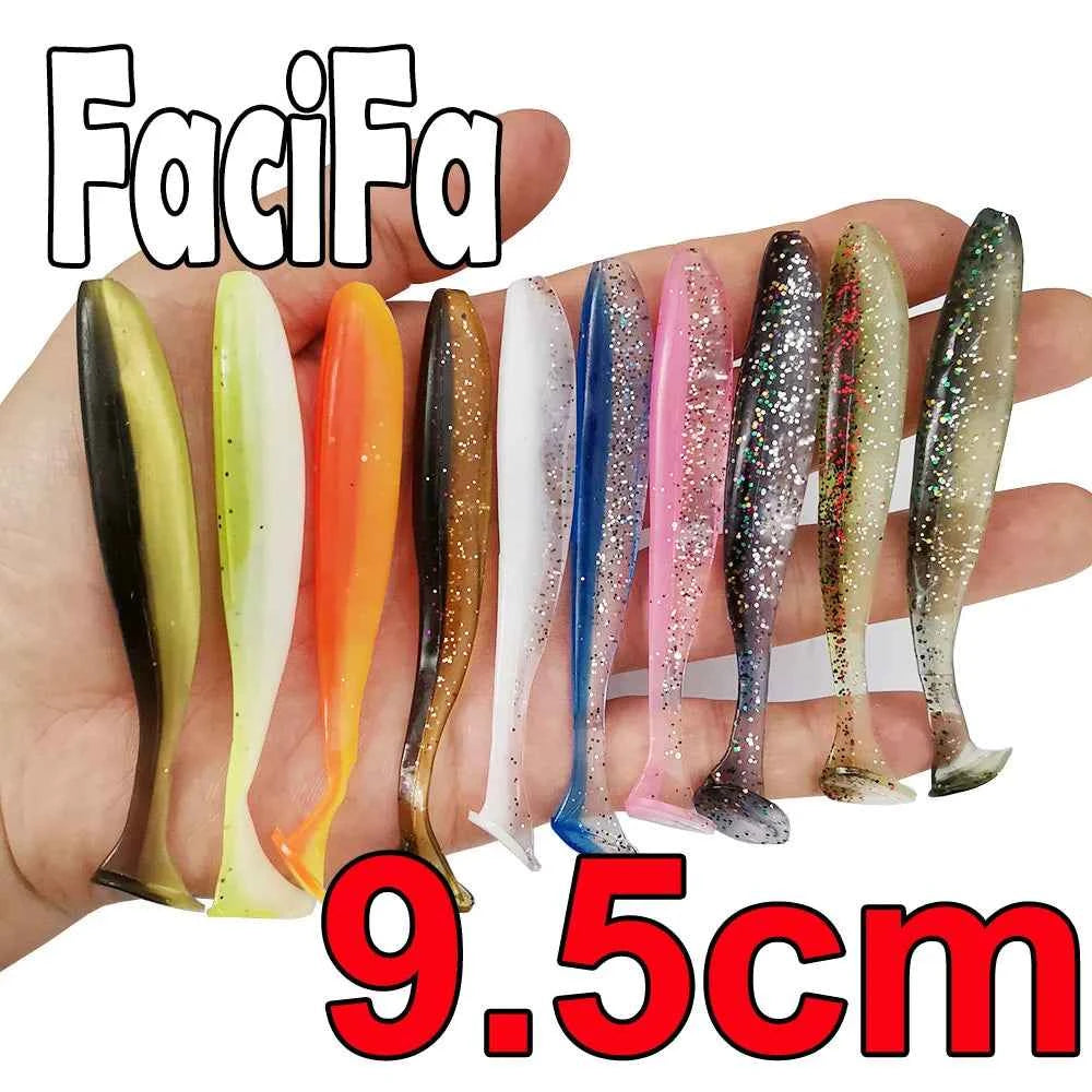 50pcs Soft Lure Silicone Bait Shad Wobbler Fishing lure Sea Worm Swimbait Streamer Silicone Lure spinnerbait Fishing accessories