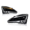 HCMOTIONZ LED Headlights Assembly for 2006-2013 Lexus IS DRL Start Animation 6000k Color Fitting Models IS250 IS350 ISF IS 220d