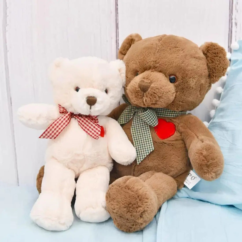 Free Shipping Unisex 35cm 50cm Cute Brown Teddy Bear Plush Toy Stuffed Animal Gift for Valentines Day Christmas Kids Gift