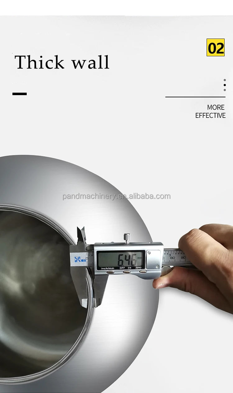 Automatic New Small Peanut Chocolate Nut Coating Pan Machine Stainless Steel 5.5L Capacity
