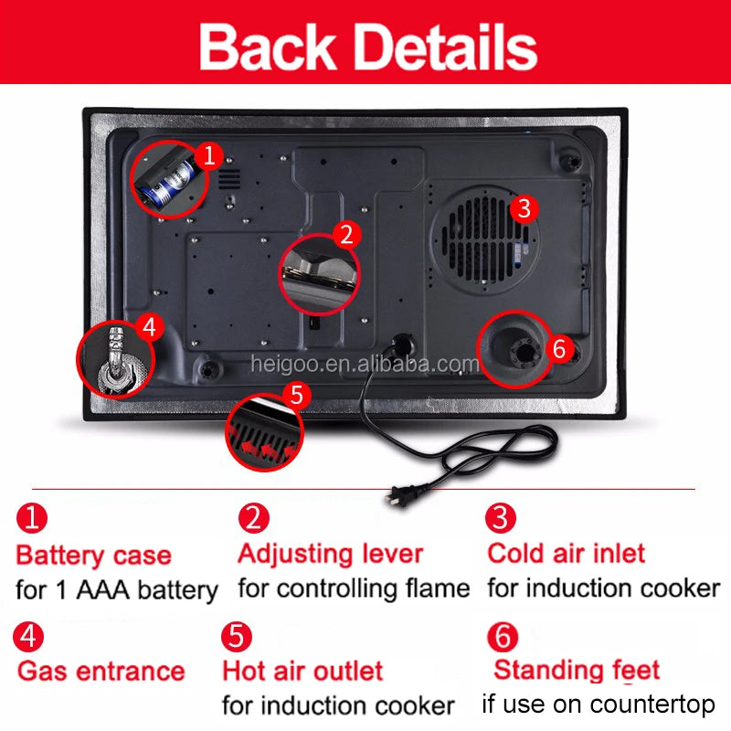 Built in Induction Cooking Stoves Ceramic Electric Cooker Tabletop Gas Stove
