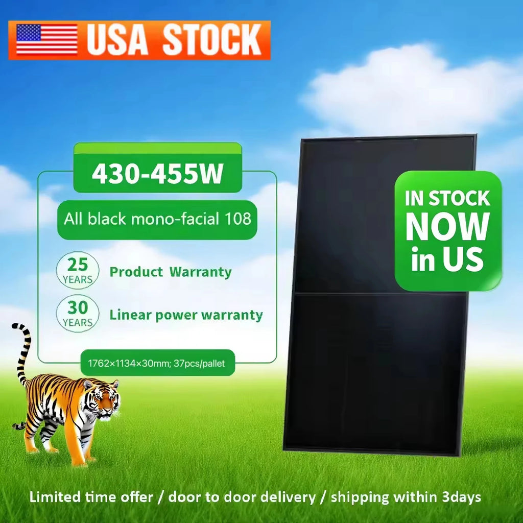 Jinko 440W Mono Crystalline Solar Panel N-type 22.02% Efficiency OEM USA Stock for Onshore Transition