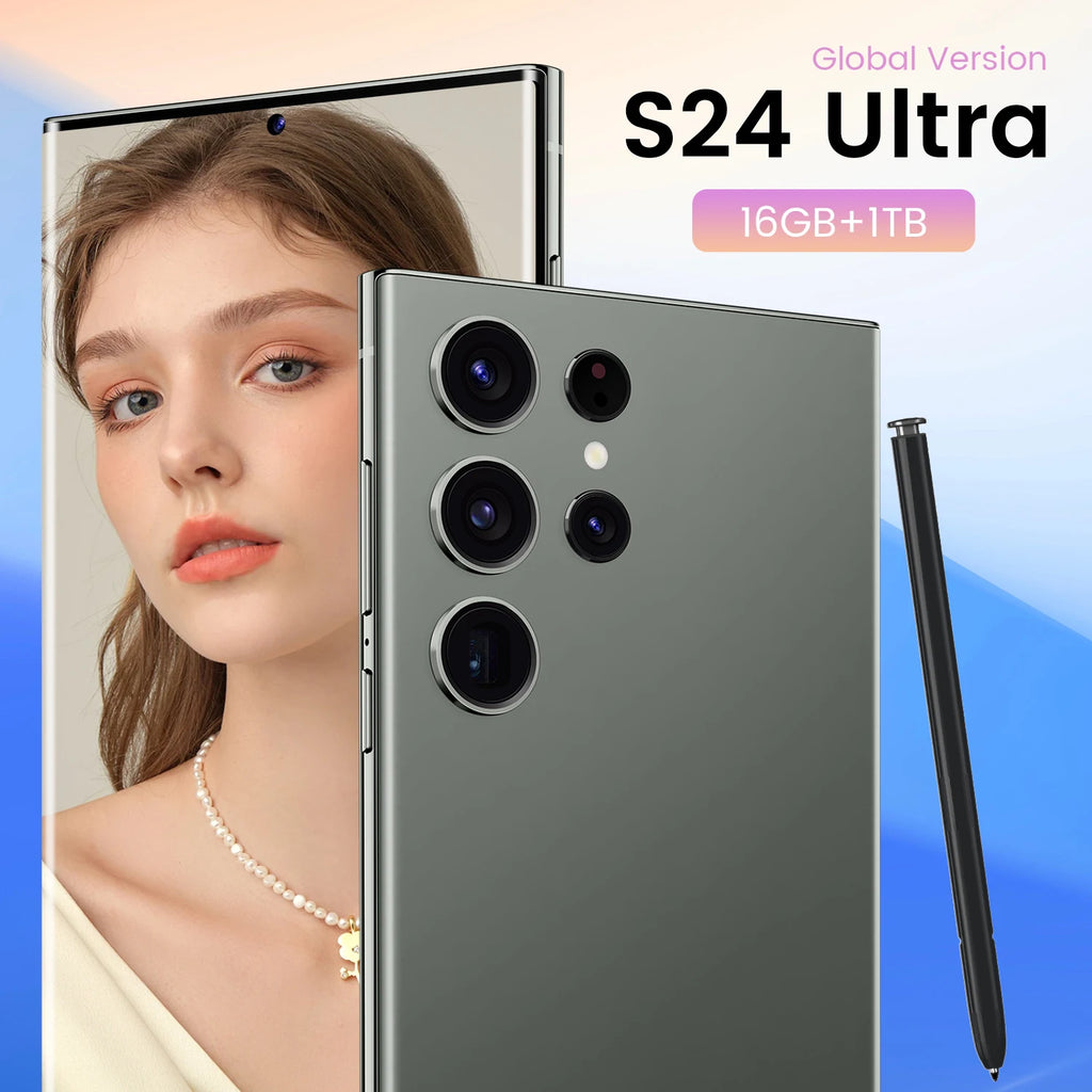 S23 Ultra Original 7.3 Inch Full Screen Deca Core 16GB+1TB Android 13 5G LTE Unlocked Smartphone 108MP Rear Camera New