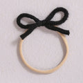 1pcs Wool Bow Elastic Baby Headband for Newborn Girls Hairbands Bowknot Infant Classical Headwear Turban Baby Hair Accessories