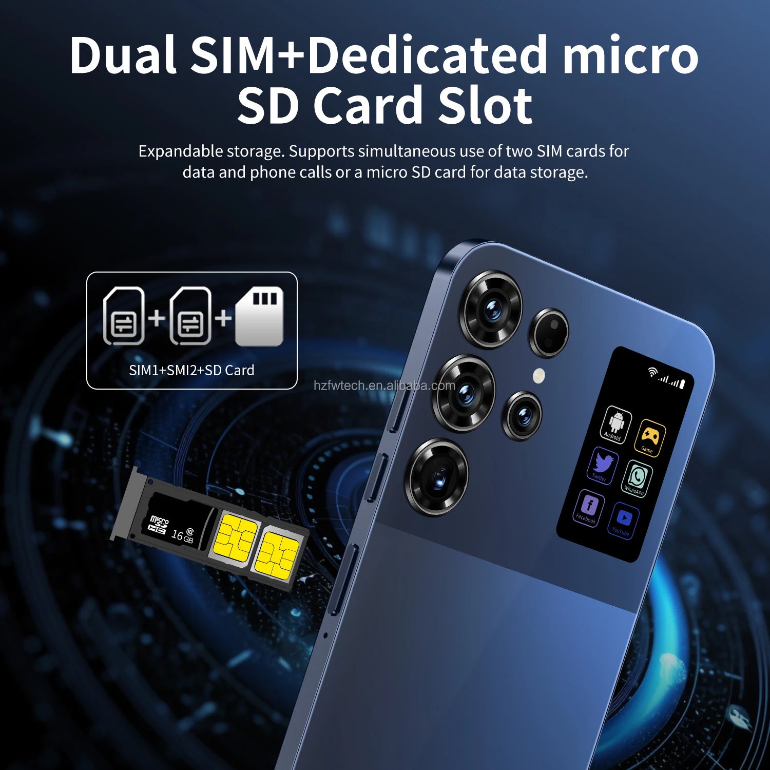 Hot Selling New S26 Ultra Mobile Phones 7.3-inch Android Smartphone Telephone Portable