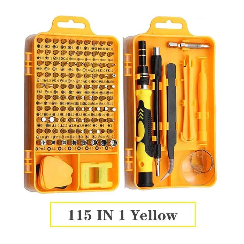115 in 1 Precision Screwdrivers Set Multifunctional Mini Repair Hand Tools Kit Set for Computer, Laptop, Cell Phone, PC, MacBook