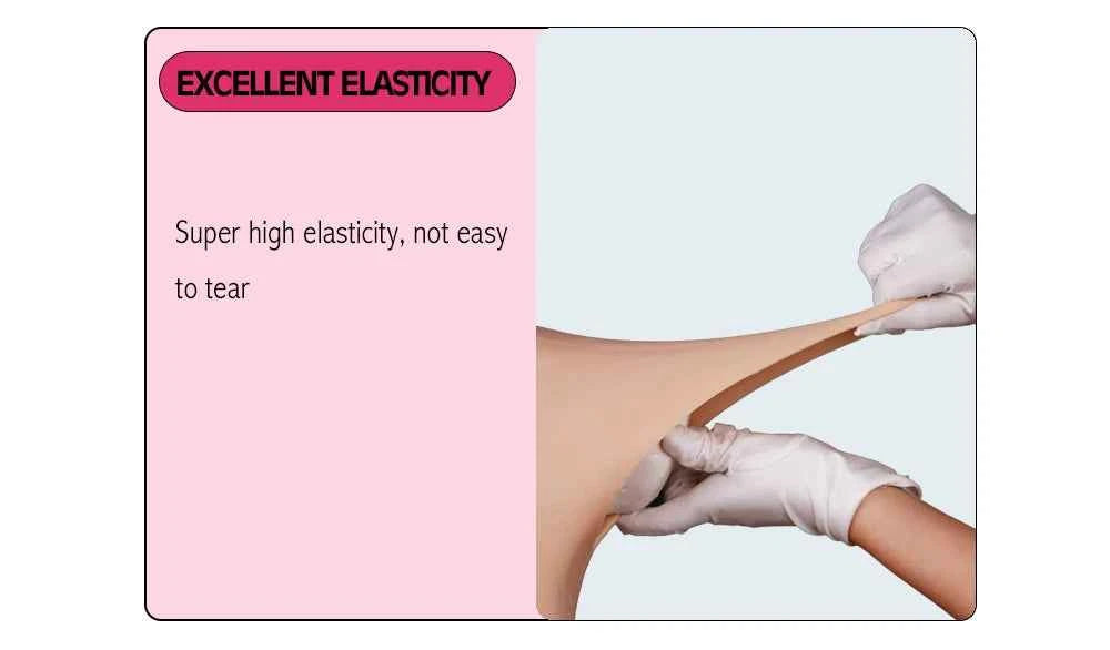 Eyung Silicone Bodysuit Crossdresser Drag Queen Triangular Vagina Hip Enhancer Silicone Breasts Swimsuit Fake Breast Forms Boobs