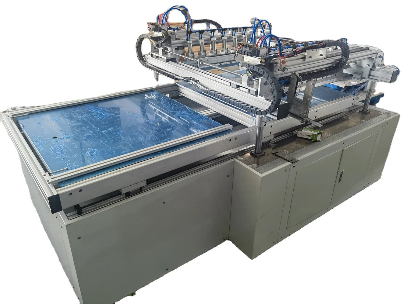 Wholesale Supplier Semi Automatic Canvas Stretching Frame Assemble Machine for Stretcher Bars