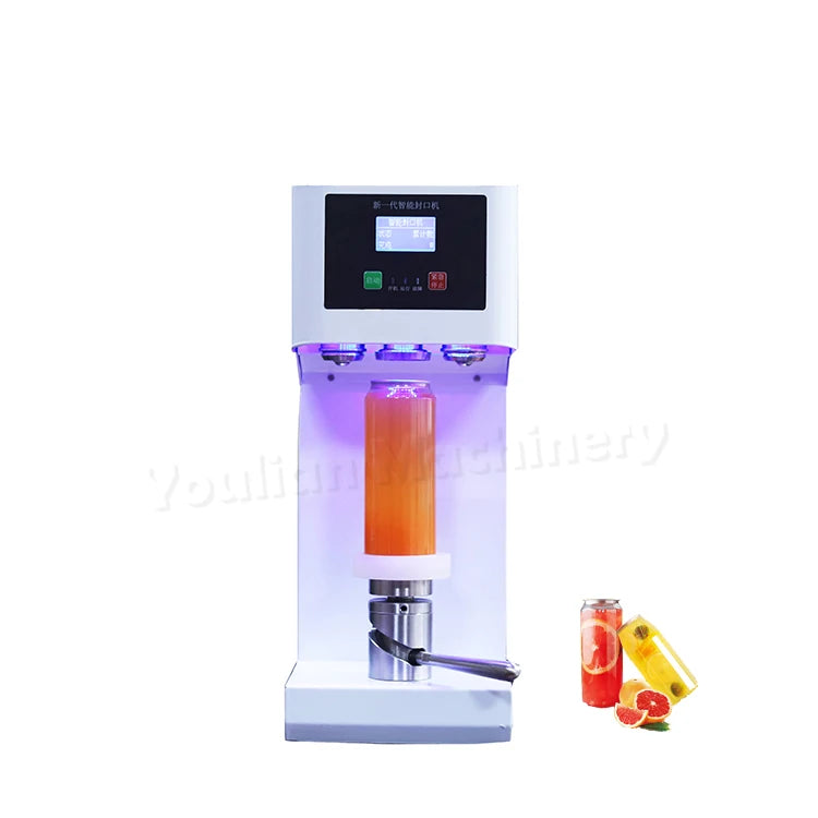 YL-30 Electric Soda Can Sealer Machine Automatic Tin Can Seamer Home Use Hotels Restaurants Wood Packaging Manual Grade Plastic