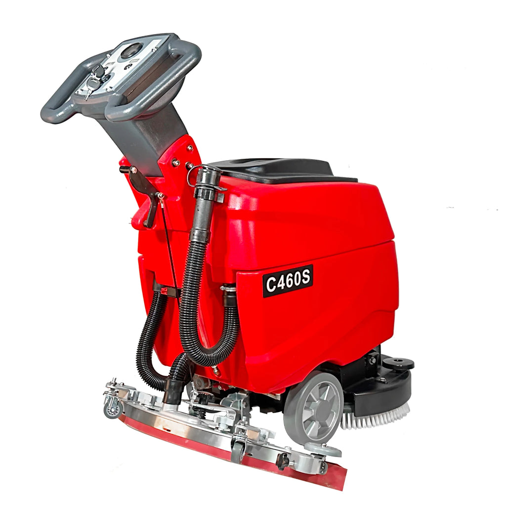 Magwell C460S 18in Brush Pad 10.5Gal Recovery Tank Compact Auto Walk Behind Floor Scrubber