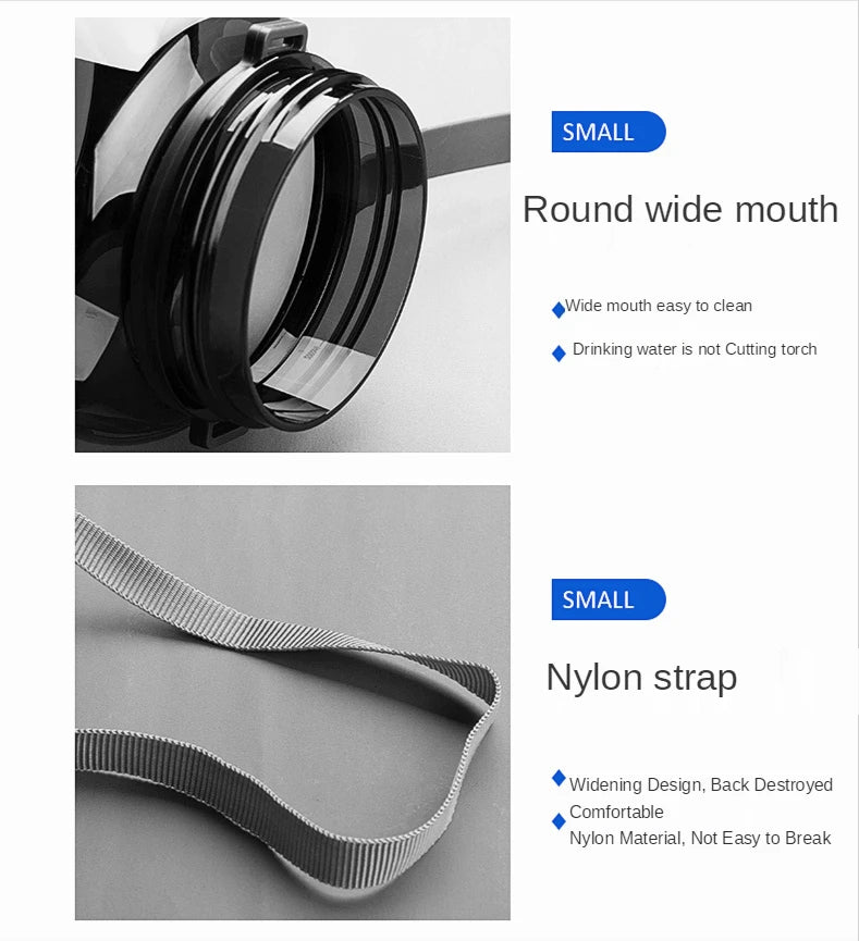 0.7-3L Sports Water Bottle Outdoor Portable Drink Bottle with Handle Drinking Utensils for Man Woman Large Capacity Water Cup