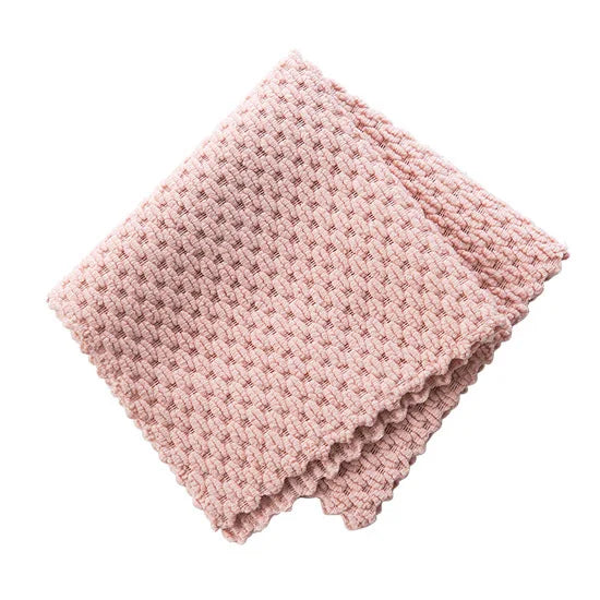 4 Color Microfiber Kitchen Cleaning Cloth – Super Absorbent Dish Rag