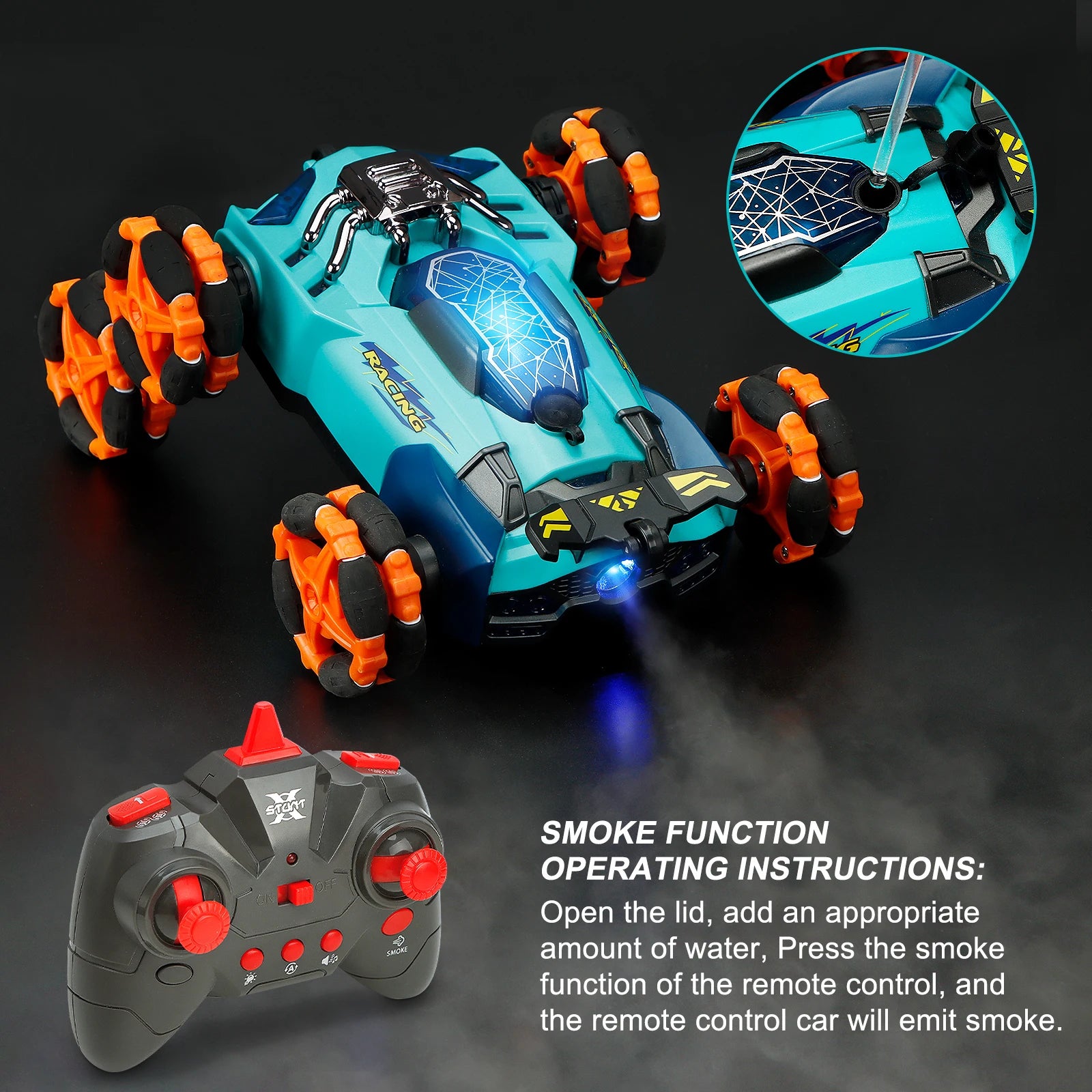 NEW 1612 Rc Stunt Car 2.4GHZ 6WD 10CH Mini Car 360 Degree High Speed Rotation Cool Super Power Remote Control for Toy Gift