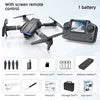 E99 Drones with Screen Remote Control Portable FPV 4K HD Dual Camera Foldable Quadcopter Helicopter E99 Drones