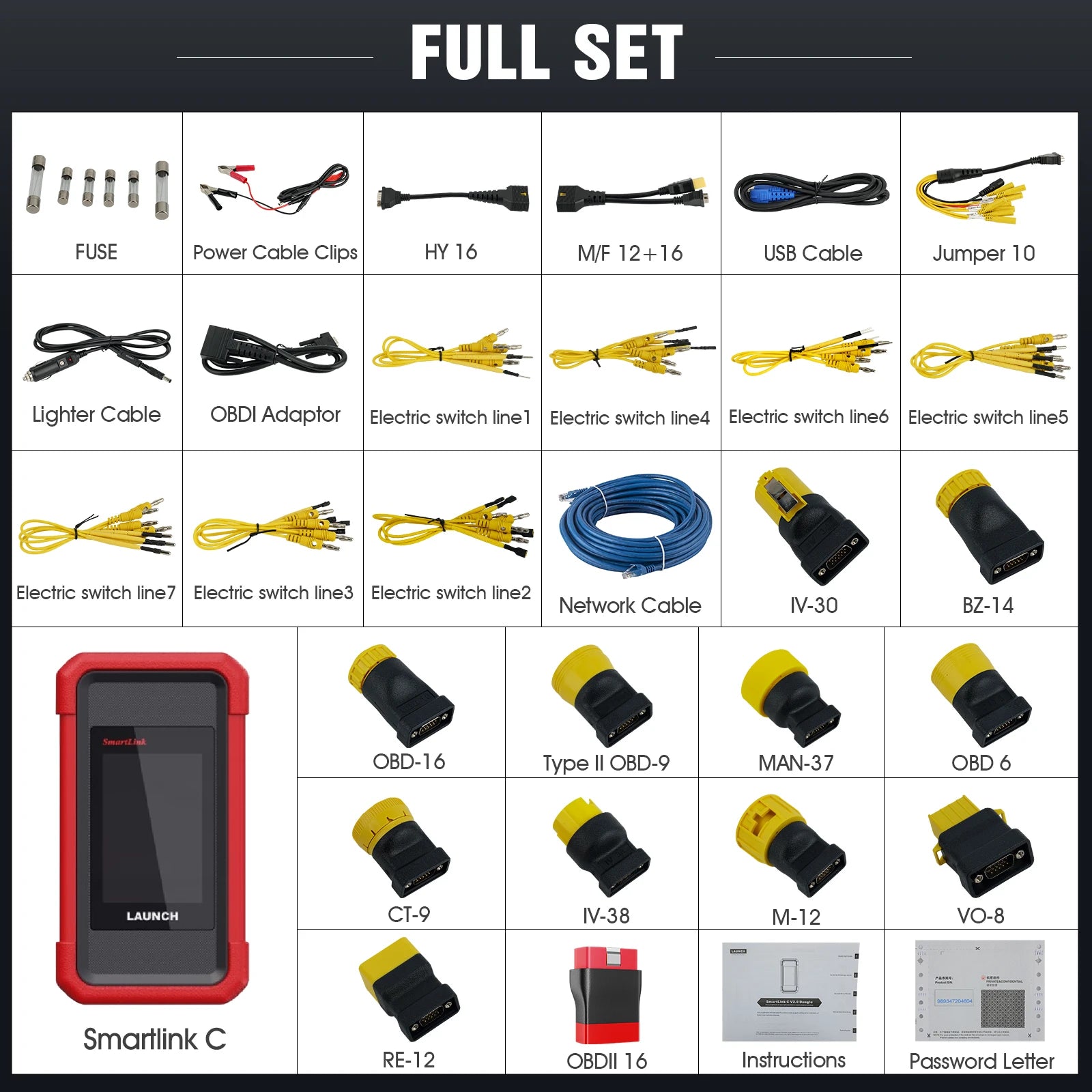 Launch X431 SmartLink C 24V Heavy Duty Truck Module for Machinery Commercial Vehicles Diagnostic