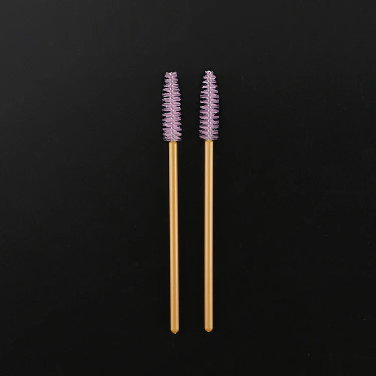 50Pcs Eyelashes Extension Disposable Makeup Eyebrow Brush Mascara Wand Applicator Eye Lashes Cosmetic Brush Set Makeup Tool