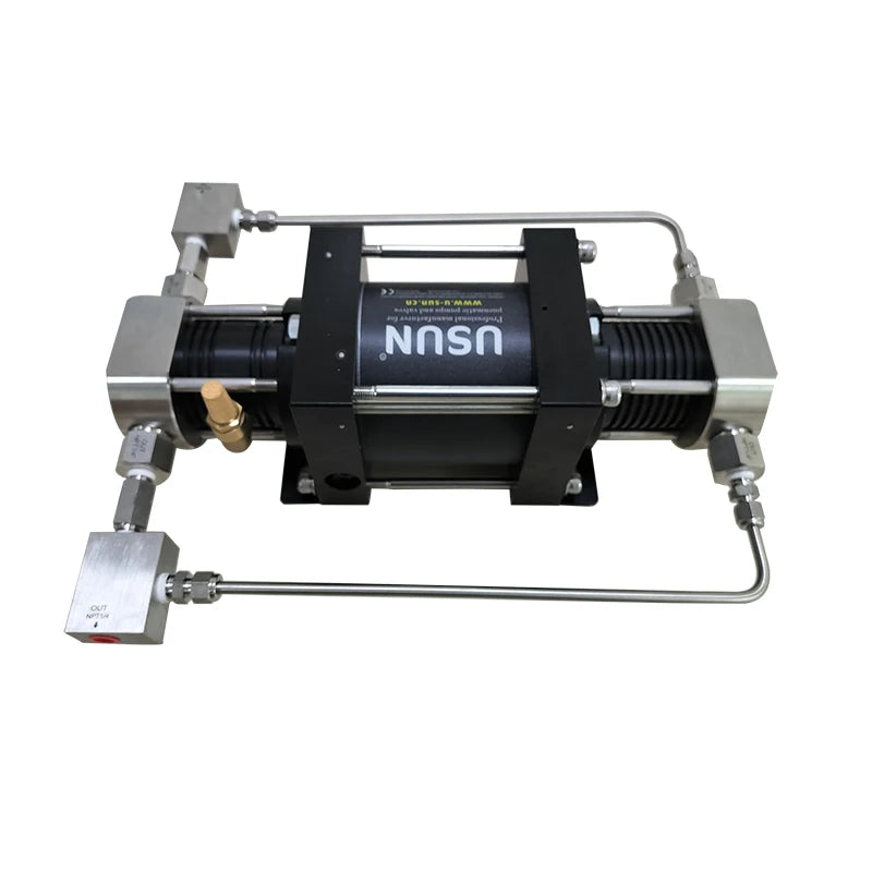 Ready to Ship  USUN  Model:XBD30-OL 100-250 Bar Output Mini  Double Action air Driven Oxygen Clean Gas Booster Pump