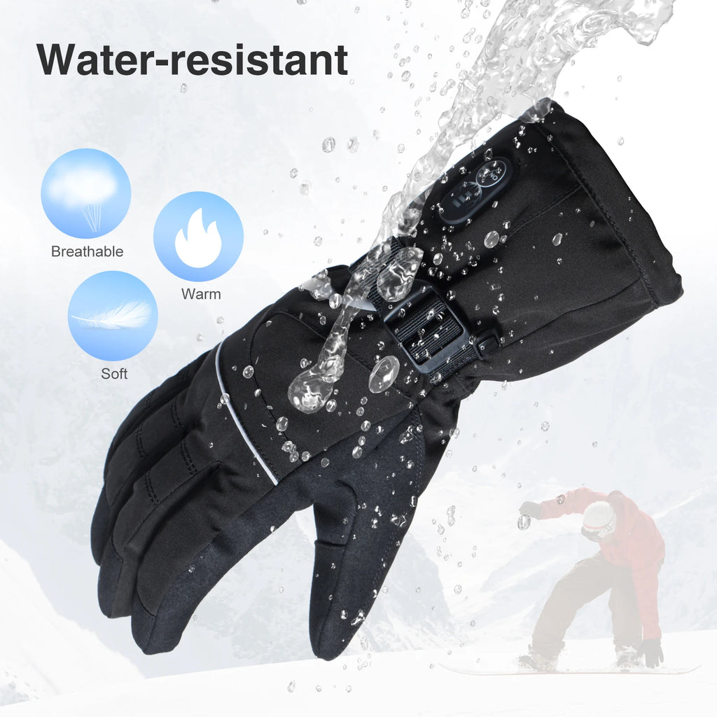 SAVIOR Poland Oversea Location Heated Waterproof Winter Gloves Outdoor Sports Snowboarding & Motorcycle Racing Warm Gloves