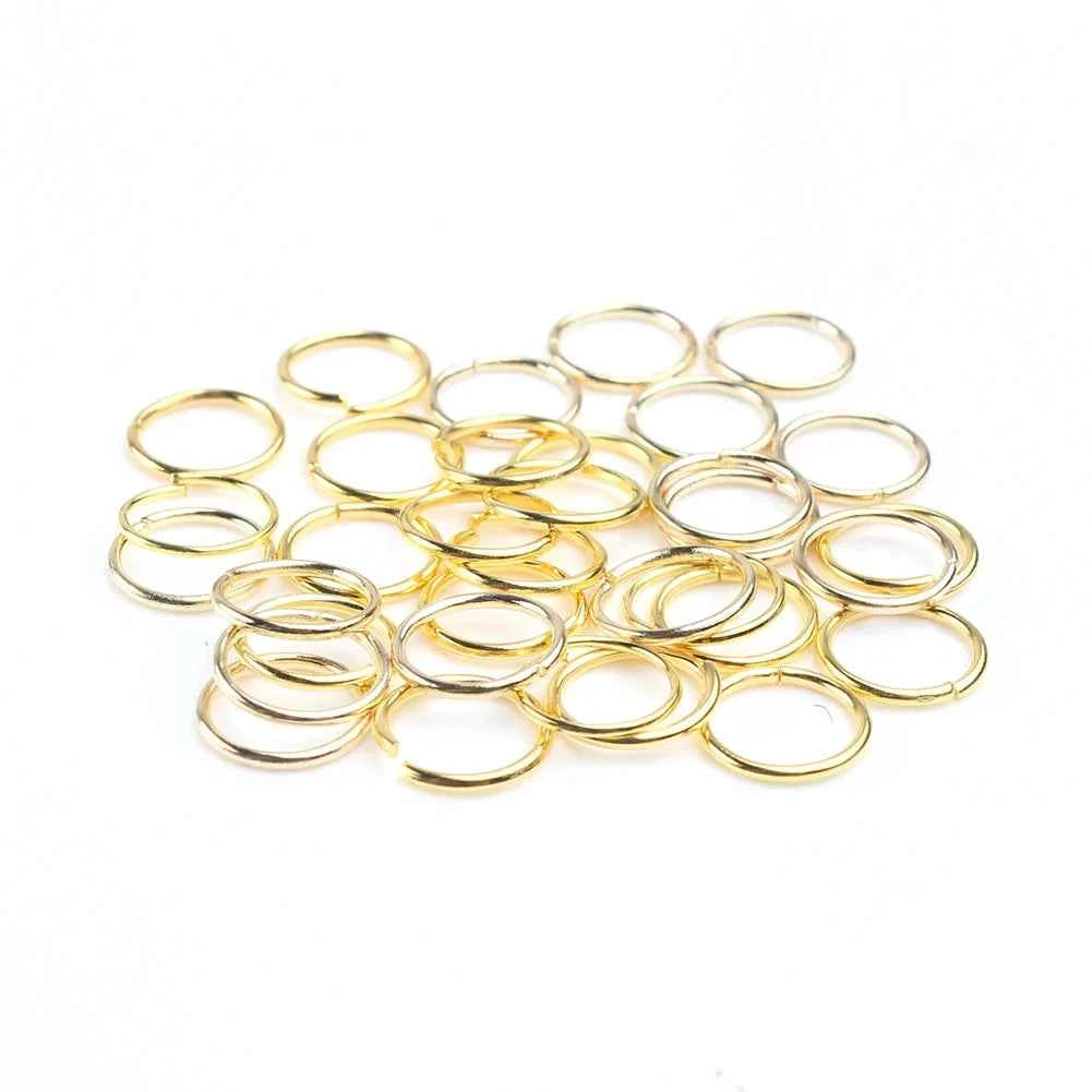 3-12mm Gold Silver Color Loops Open Jump Rings Metal Split Rings Connectors For Diy Jewelry Finding Making Accessories Supplies