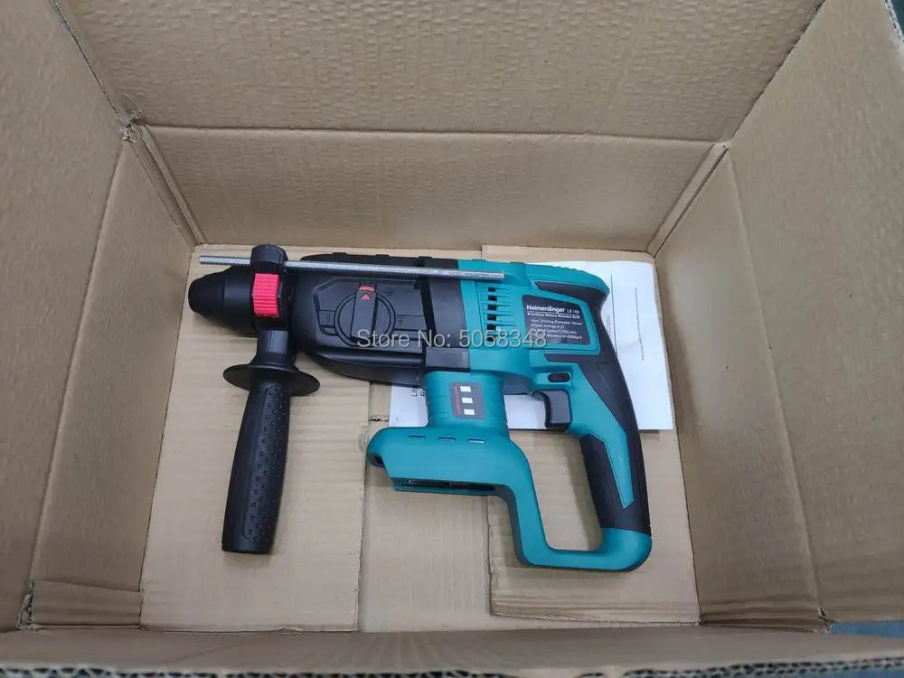 18V rechargeable brushless cordless rotary hammer drill electric Hammer impact drill without battery&case