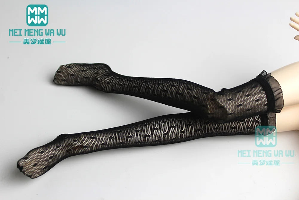 BJD Accessories for 1/3 BJD SD DD Doll Fashion Striped Socks, Reticulated Stockings, Lace Stockings