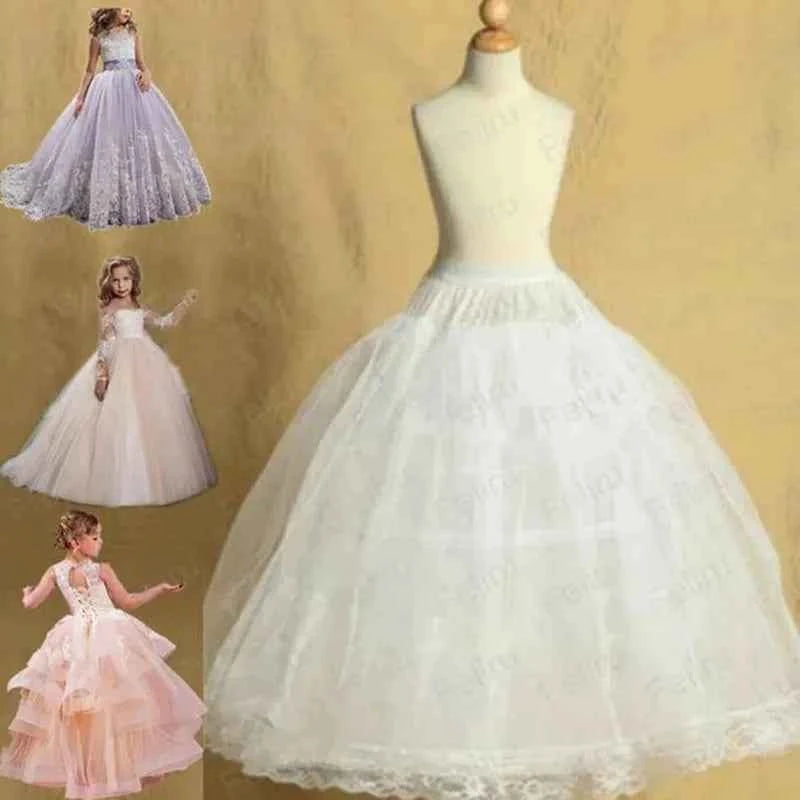 2 Hoop Skirt Petticoat Lolita Skirt Children Petticoat Dresses Kids Petticoats for Flower Girls Dresses Little Girls Crinoline