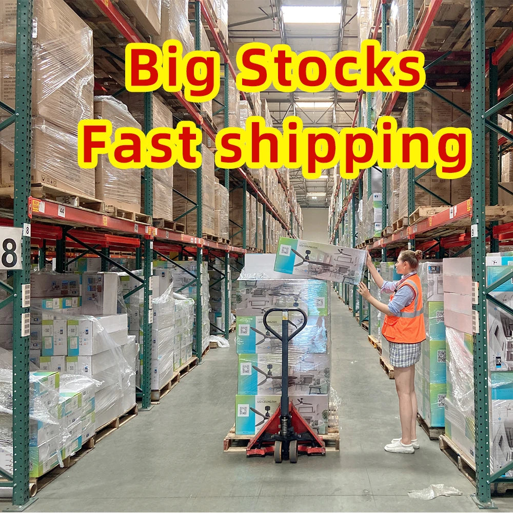 USA in Stock 60 Inch Bldc Ceiling Fan Large Smart Designer Ceiling Fans With Light and Remote Control