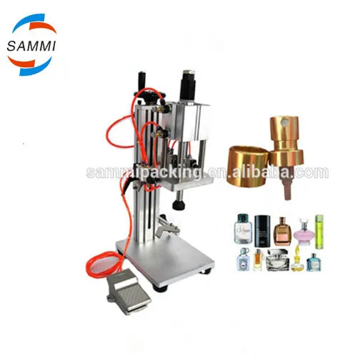Good Selling Semi Automatic Packaging Spray Perfume Bottle Sealing Capping Crimping Machine