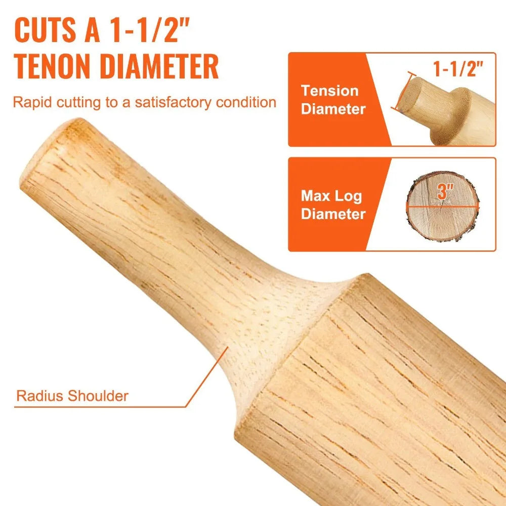 VEVOR Tenon Cutter, 1.5" / 38 mm Diameter, with Dual Curved Blades & Button Screws Home Master Kit