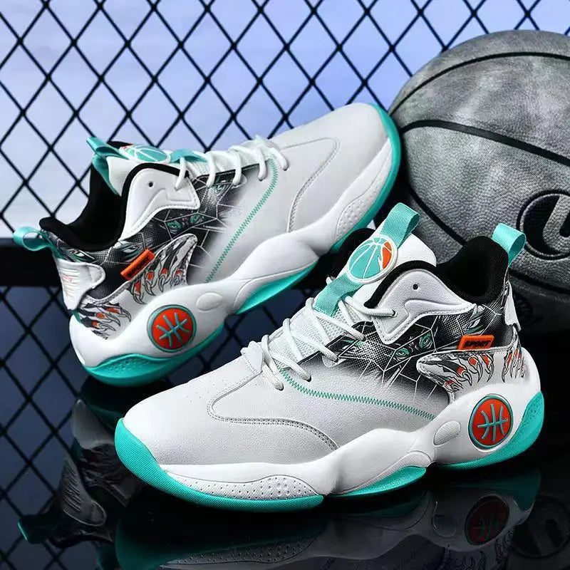 New Trendy Fashion Men's Basketball Shoes Non Slip Breathable Athletic Sneakers Fashion Running Walking Shoes for Man