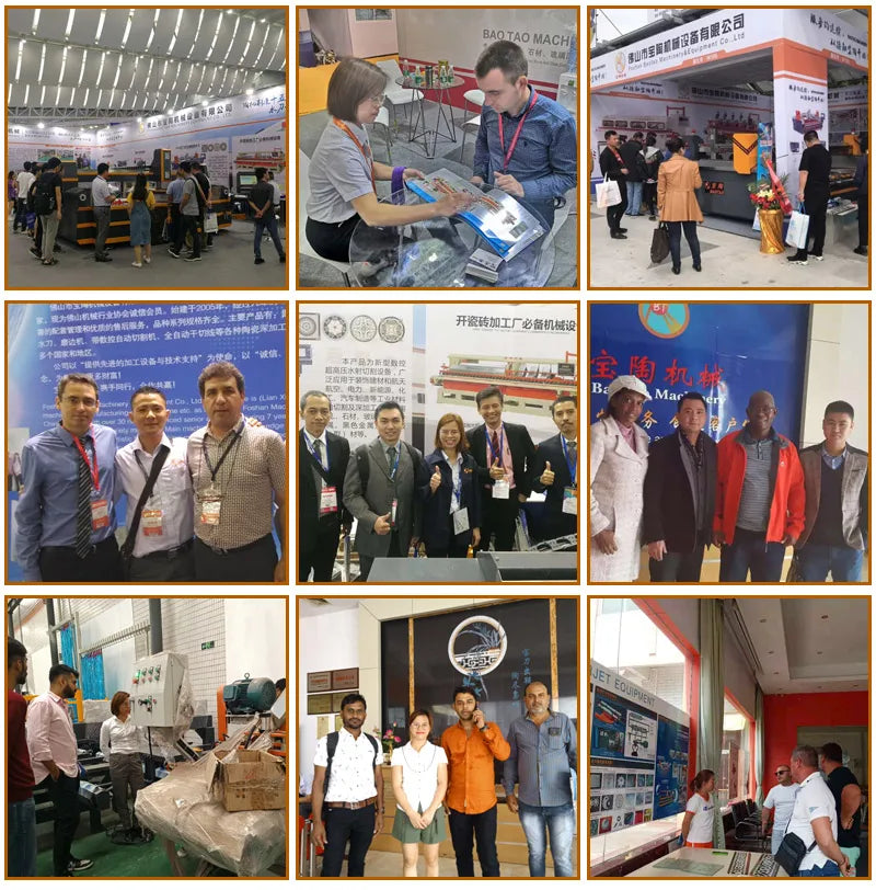 BAOTAO 3KW Stone Grinding Machine for Dining Table Tops with Beveled Edge 2000mm Manual Mode Processing Capacity