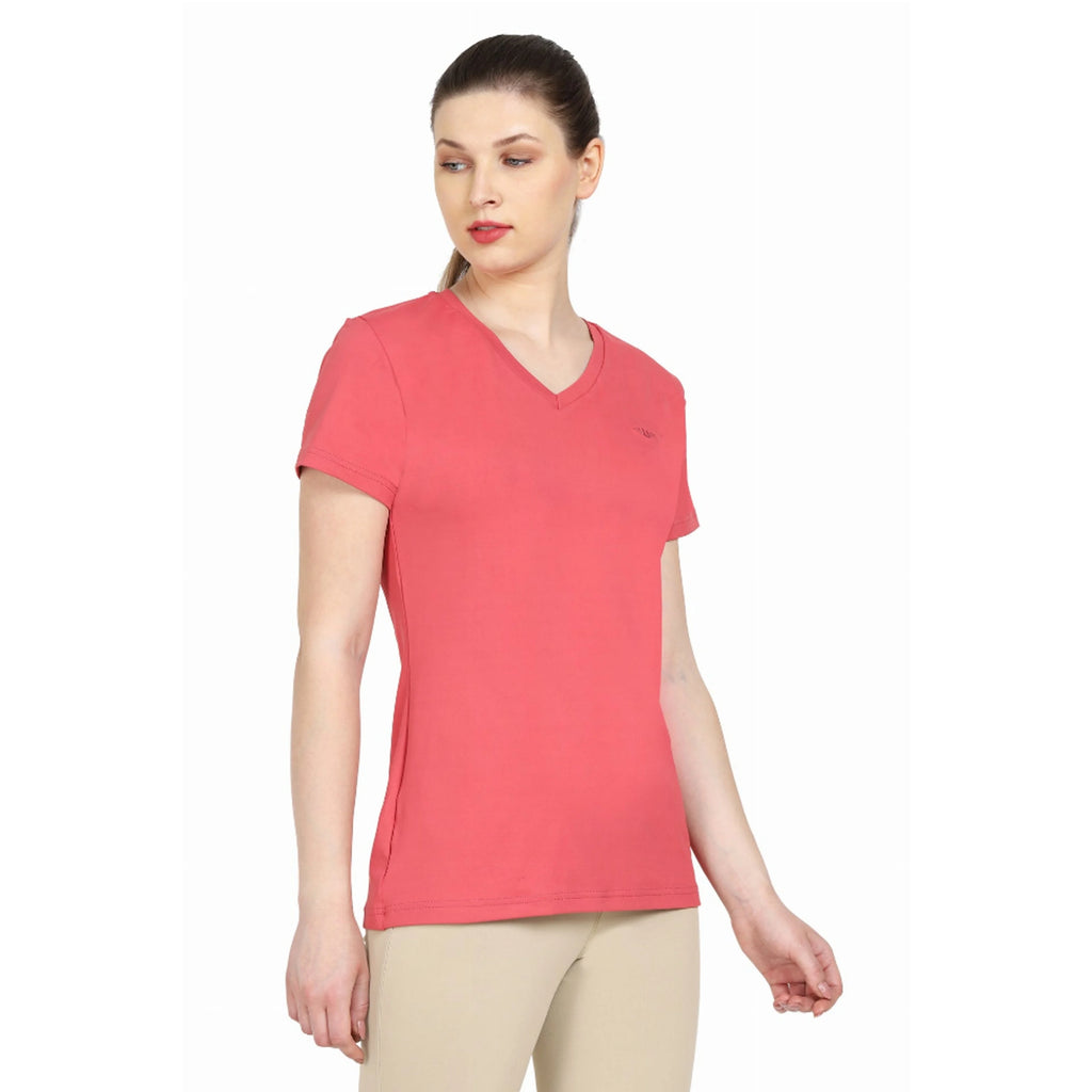 TD Tuffrider Ladies Taylor Tee Cute Slim Fit Crop Top with Breathable Character Pattern One Size Fits XS XXS